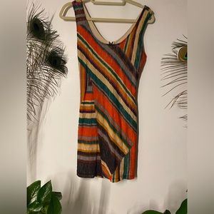 Sleeveless multicolored dress by Bar III, Size XS 🧡💚